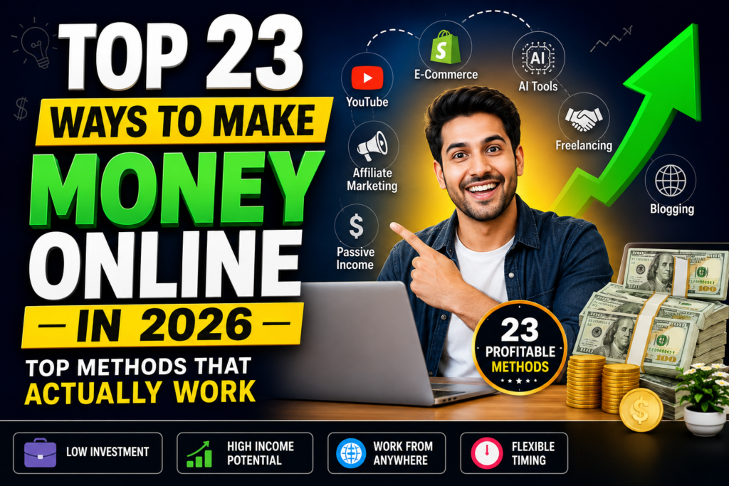 Top 23 Ways to Make Money Online in 2026